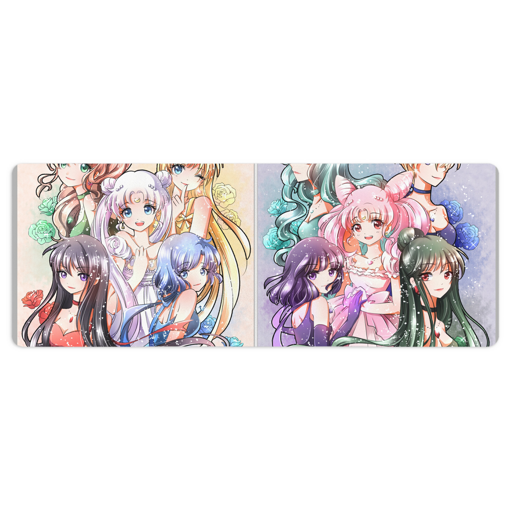 （画像用） 美少女戦士セーラームーン Sailor Moon ステッチ加工 大判デスクマット／滑り止めマウスパッド