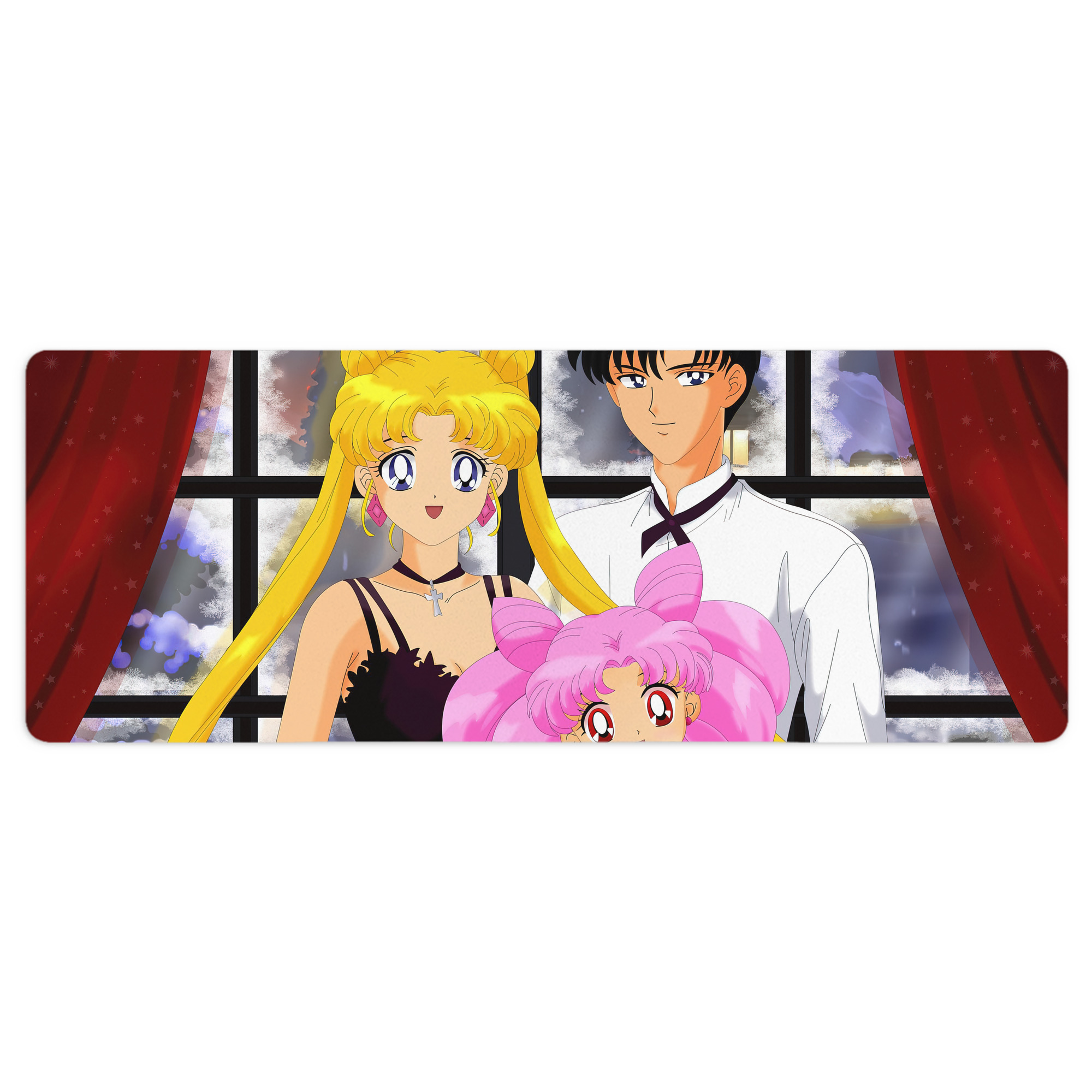 （画像用） 美少女戦士セーラームーン Sailor Moon ステッチ加工 大判デスクマット／滑り止めマウスパッド