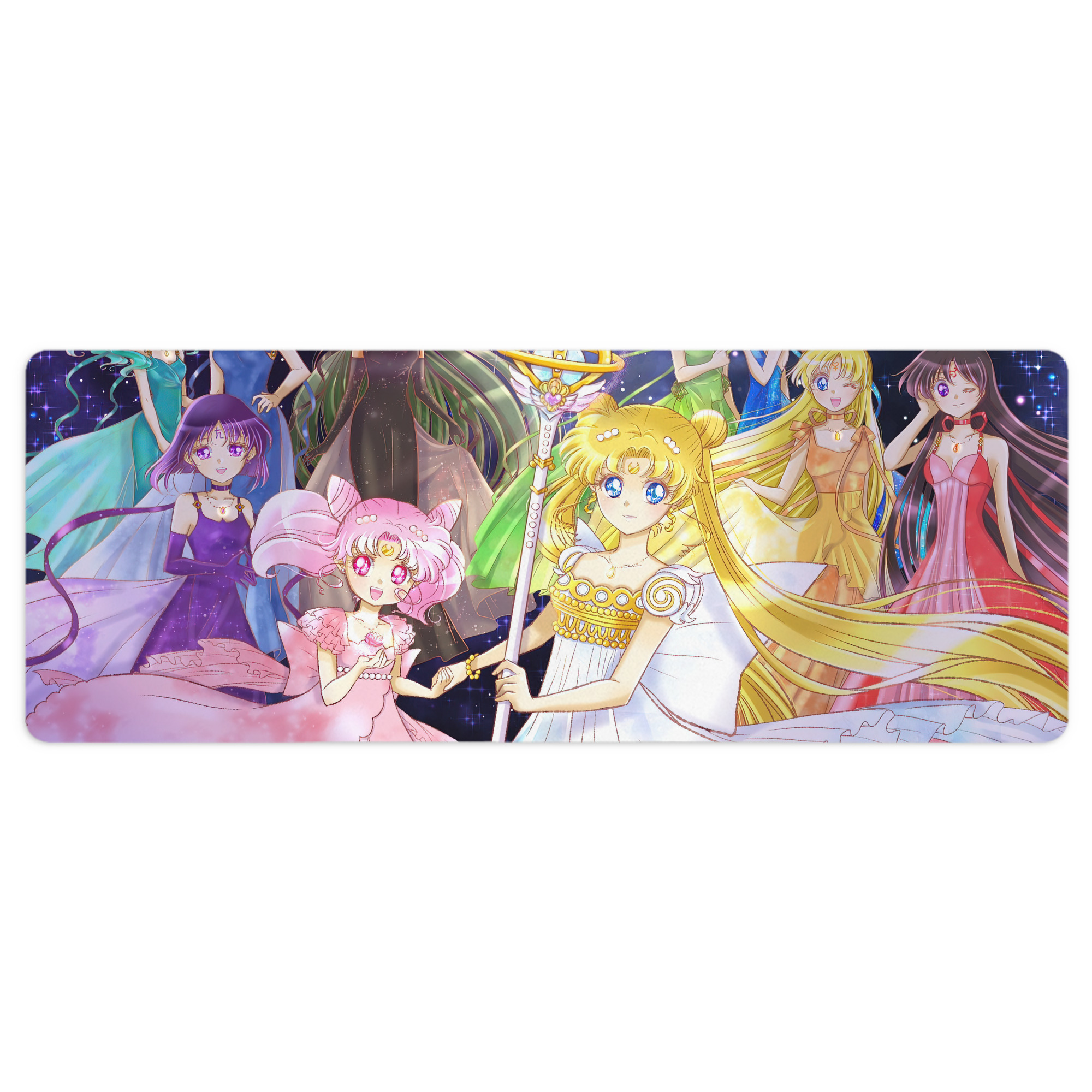 （画像用） 美少女戦士セーラームーン Sailor Moon ステッチ加工 大判デスクマット／滑り止めマウスパッド