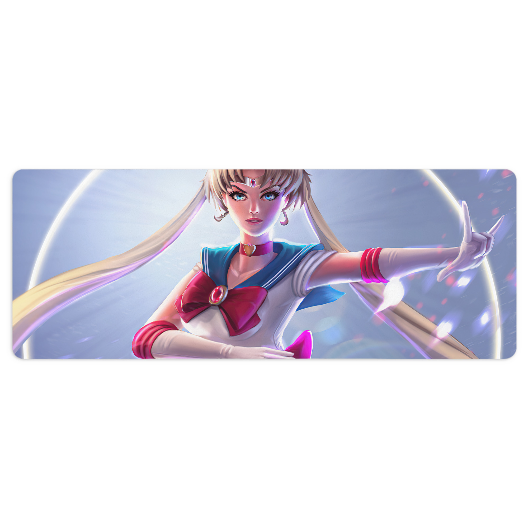 （画像用） 美少女戦士セーラームーン Sailor Moon ステッチ加工 大判デスクマット／滑り止めマウスパッド