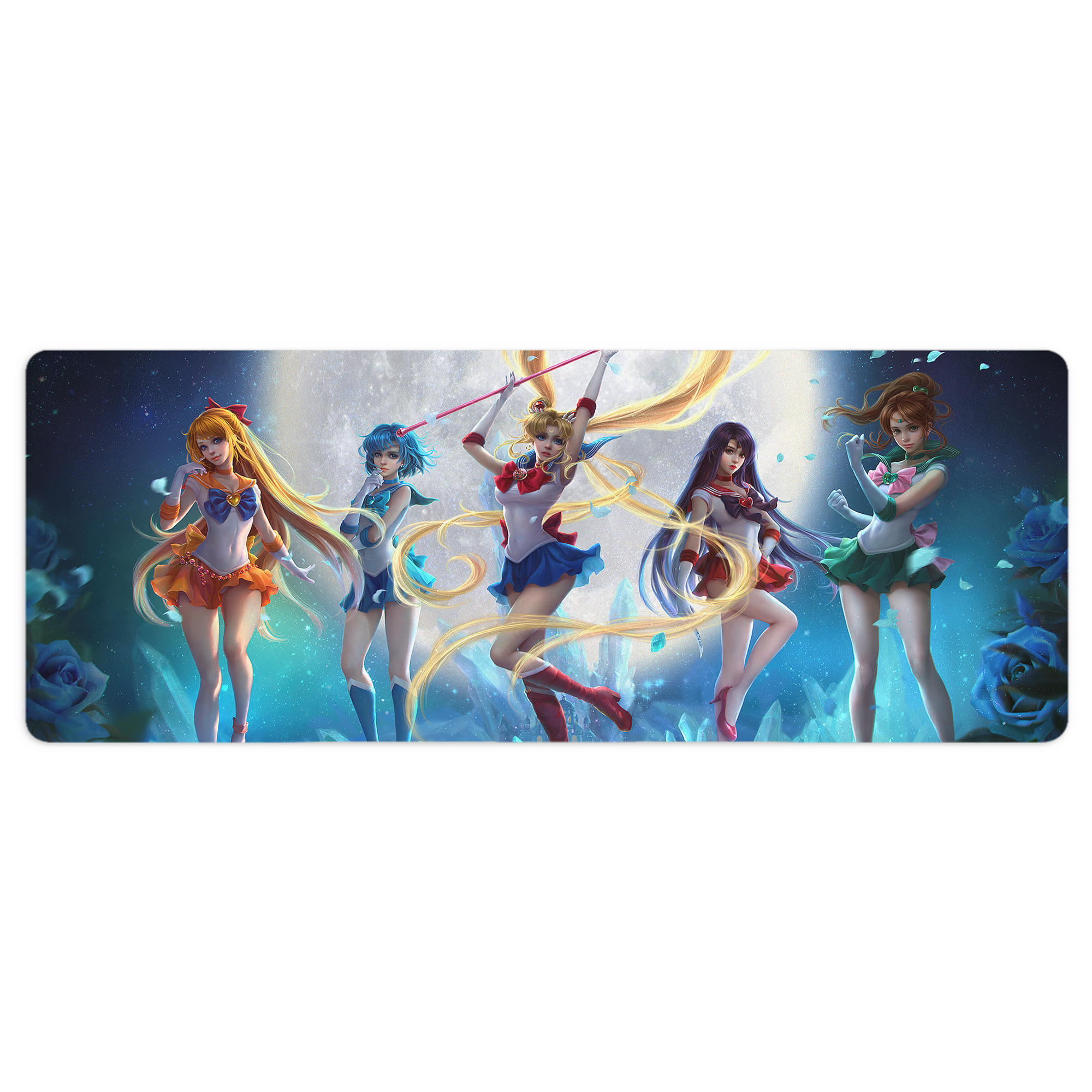 （画像用） 美少女戦士セーラームーン Sailor Moon ステッチ加工 大判デスクマット／滑り止めマウスパッド