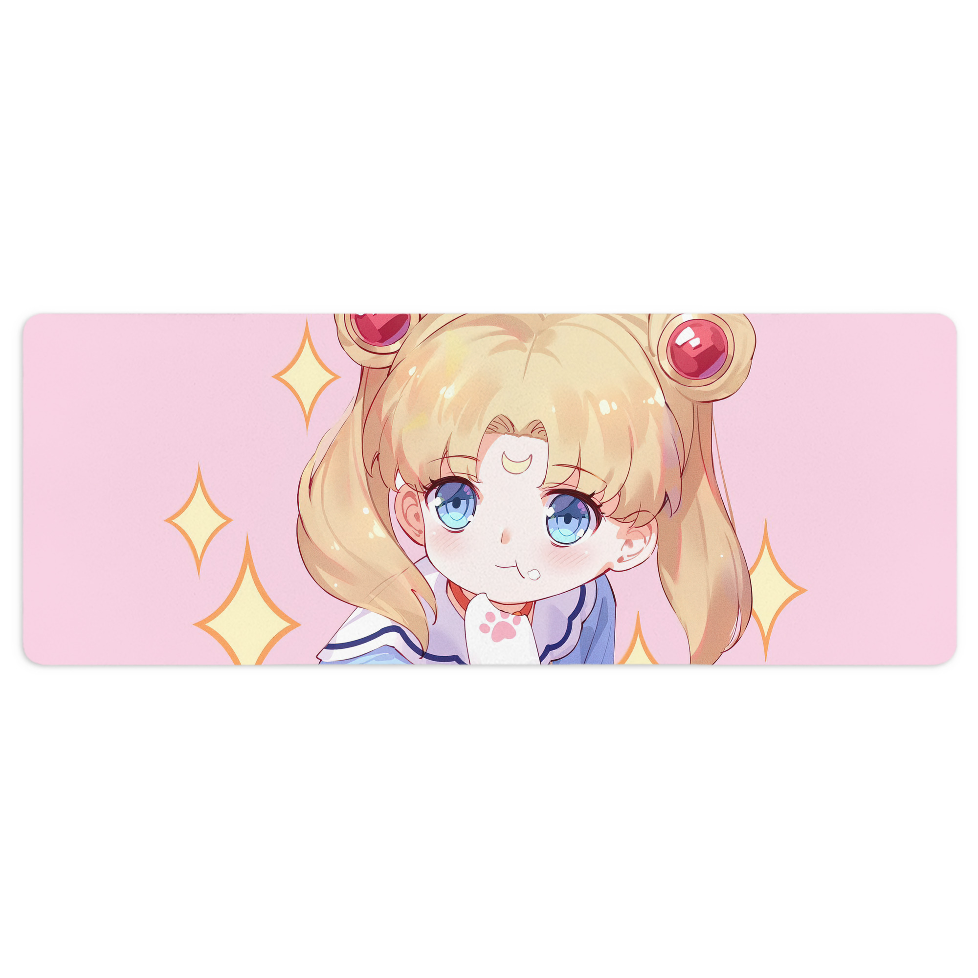 （画像用） 美少女戦士セーラームーン Sailor Moon ステッチ加工 大判デスクマット／滑り止めマウスパッド