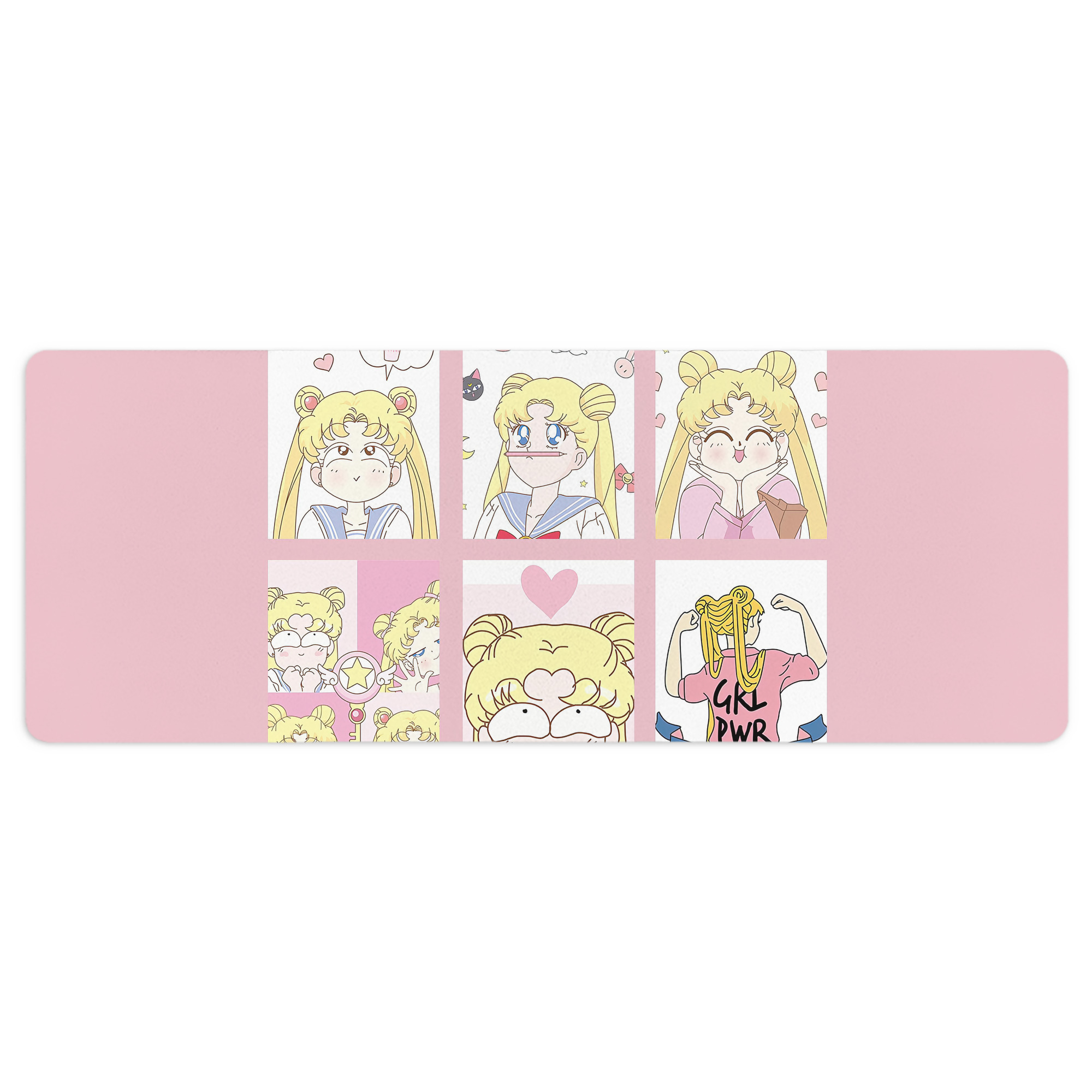 （画像用） 美少女戦士セーラームーン Sailor Moon ステッチ加工 大判デスクマット／滑り止めマウスパッド