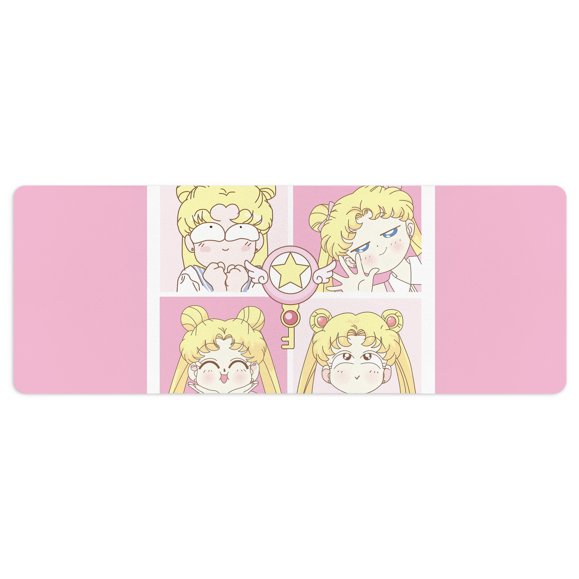（画像用） 美少女戦士セーラームーン Sailor Moon ステッチ加工 大判デスクマット／滑り止めマウスパッド