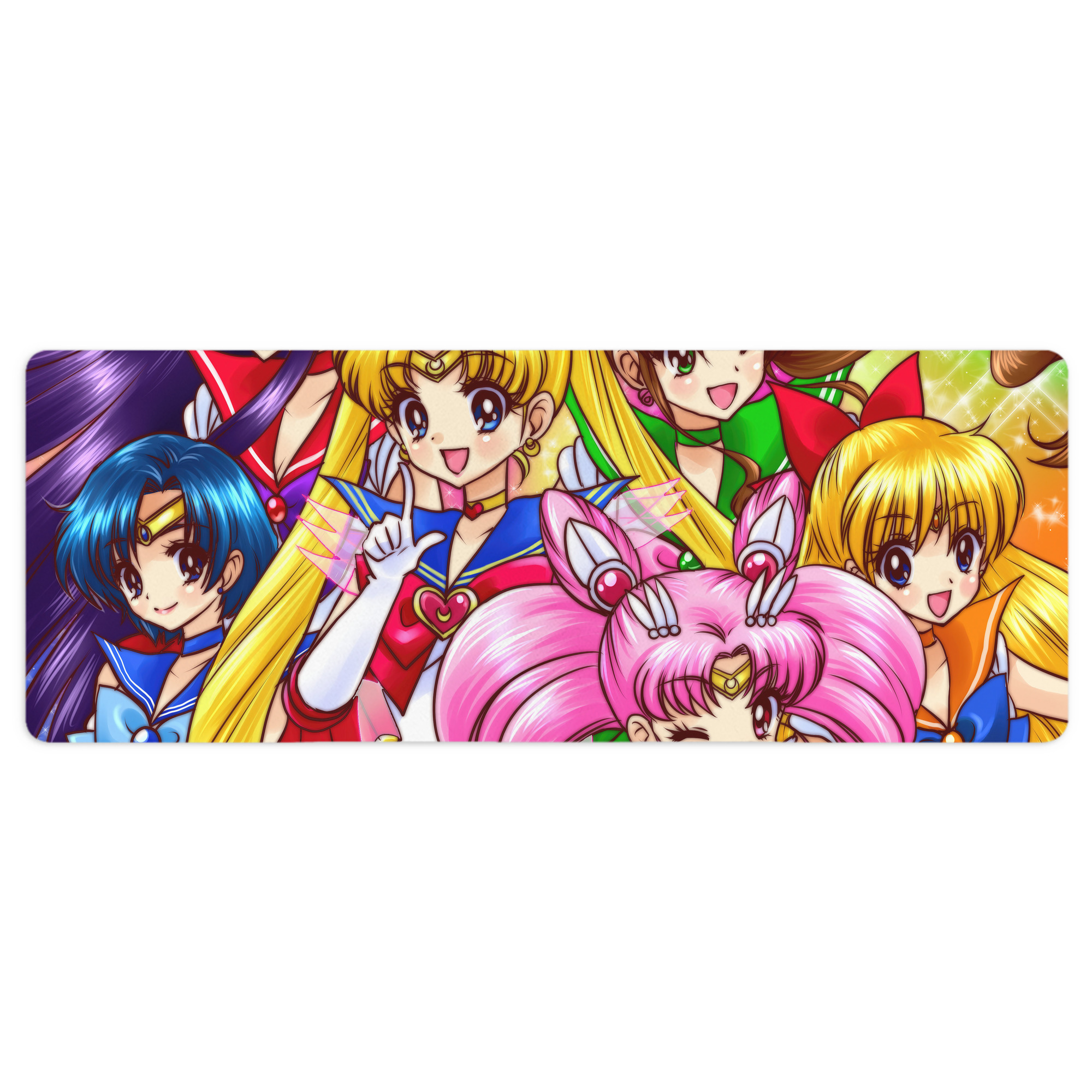 （画像用） 美少女戦士セーラームーン Sailor Moon ステッチ加工 大判デスクマット／滑り止めマウスパッド