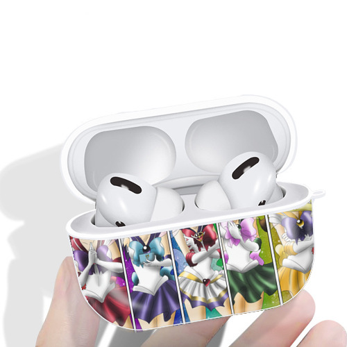 美少女戦士セーラームーン Sailor Moon 【AirPods Pro用】ハードシェル保護ケース 耐衝撃・防指紋・カラビナ付き商品仕様