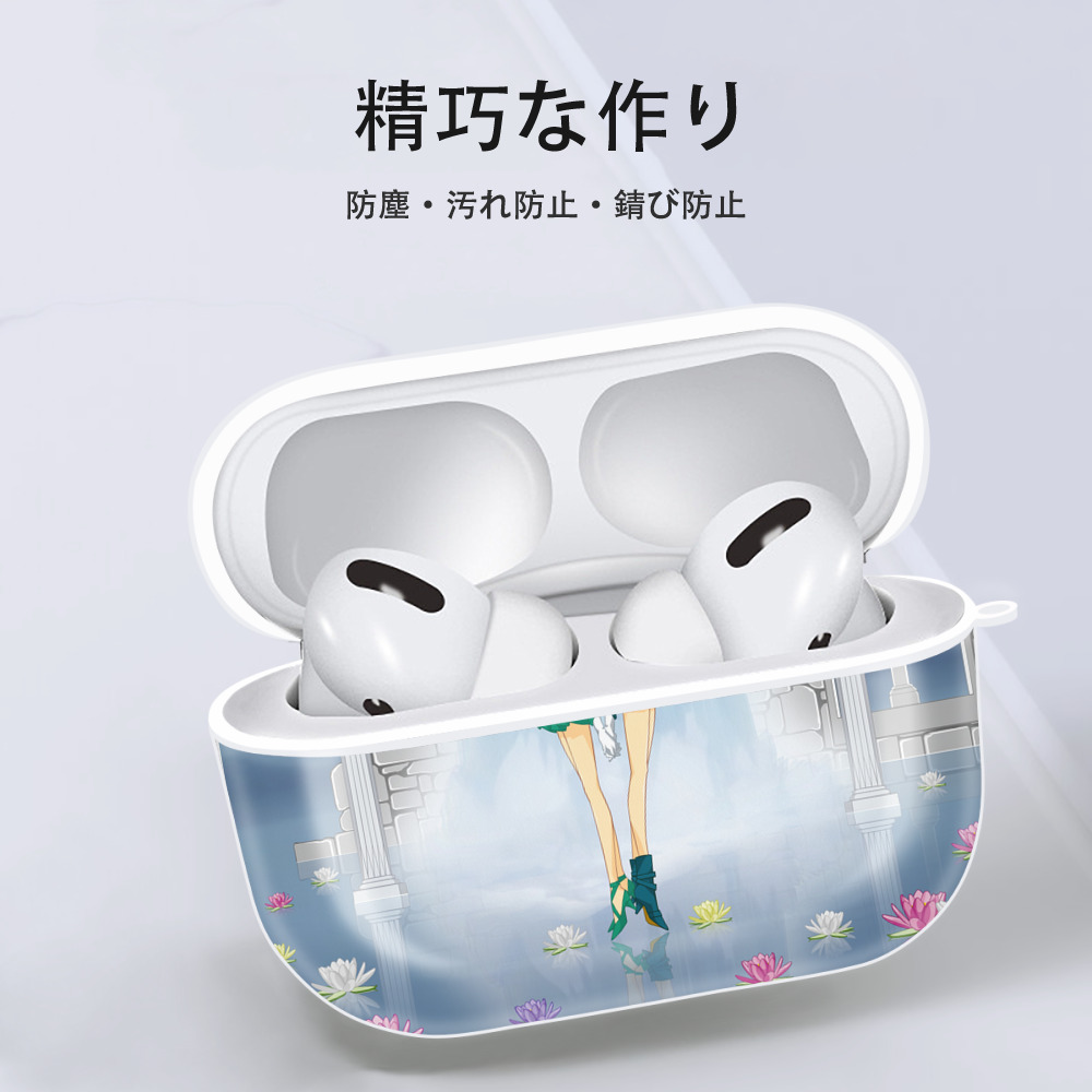 美少女戦士セーラームーン Sailor Moon 【AirPods Pro用】ハードシェル保護ケース 耐衝撃・防指紋・カラビナ付き商品仕様