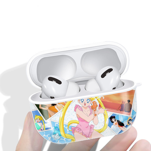 美少女戦士セーラームーン Sailor Moon 【AirPods Pro用】ハードシェル保護ケース 耐衝撃・防指紋・カラビナ付き商品仕様