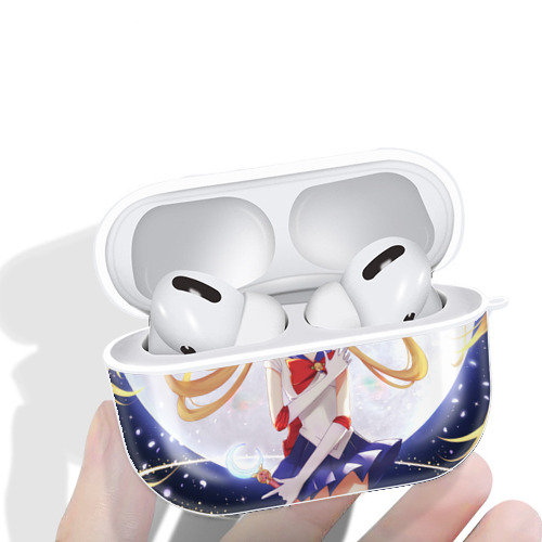 美少女戦士セーラームーン Sailor Moon 【AirPods Pro用】ハードシェル保護ケース 耐衝撃・防指紋・カラビナ付き商品仕様