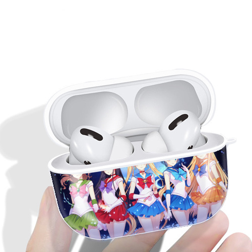 美少女戦士セーラームーン Sailor Moon 【AirPods Pro用】ハードシェル保護ケース 耐衝撃・防指紋・カラビナ付き商品仕様