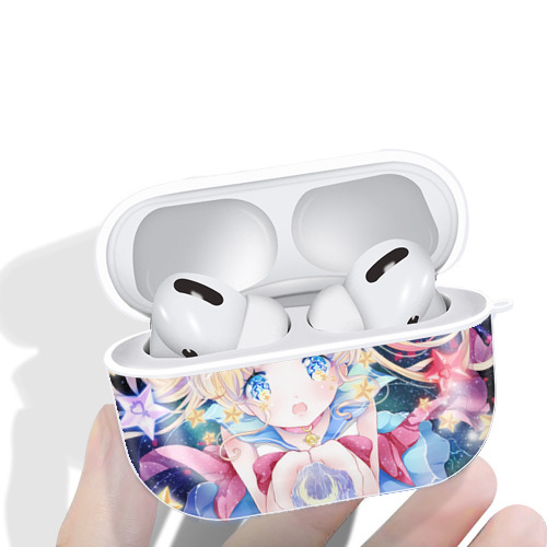 美少女戦士セーラームーン Sailor Moon 【AirPods Pro用】ハードシェル保護ケース 耐衝撃・防指紋・カラビナ付き商品仕様
