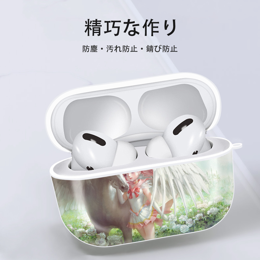 美少女戦士セーラームーン Sailor Moon 【AirPods Pro用】ハードシェル保護ケース 耐衝撃・防指紋・カラビナ付き商品仕様