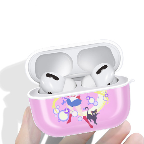 美少女戦士セーラームーン Sailor Moon 【AirPods Pro用】ハードシェル保護ケース 耐衝撃・防指紋・カラビナ付き商品仕様