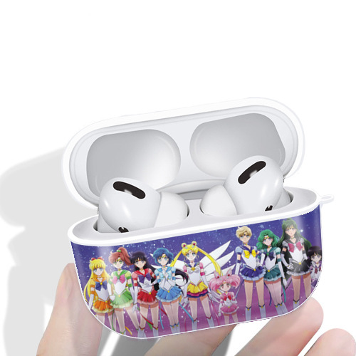 美少女戦士セーラームーン Sailor Moon 【AirPods Pro用】ハードシェル保護ケース 耐衝撃・防指紋・カラビナ付き商品仕様