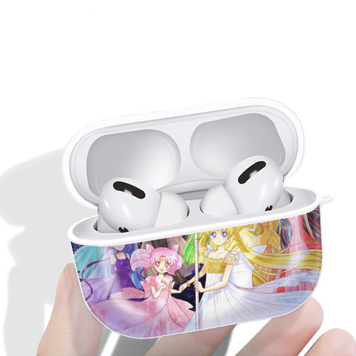 美少女戦士セーラームーン Sailor Moon 【AirPods Pro用】ハードシェル保護ケース 耐衝撃・防指紋・カラビナ付き商品仕様