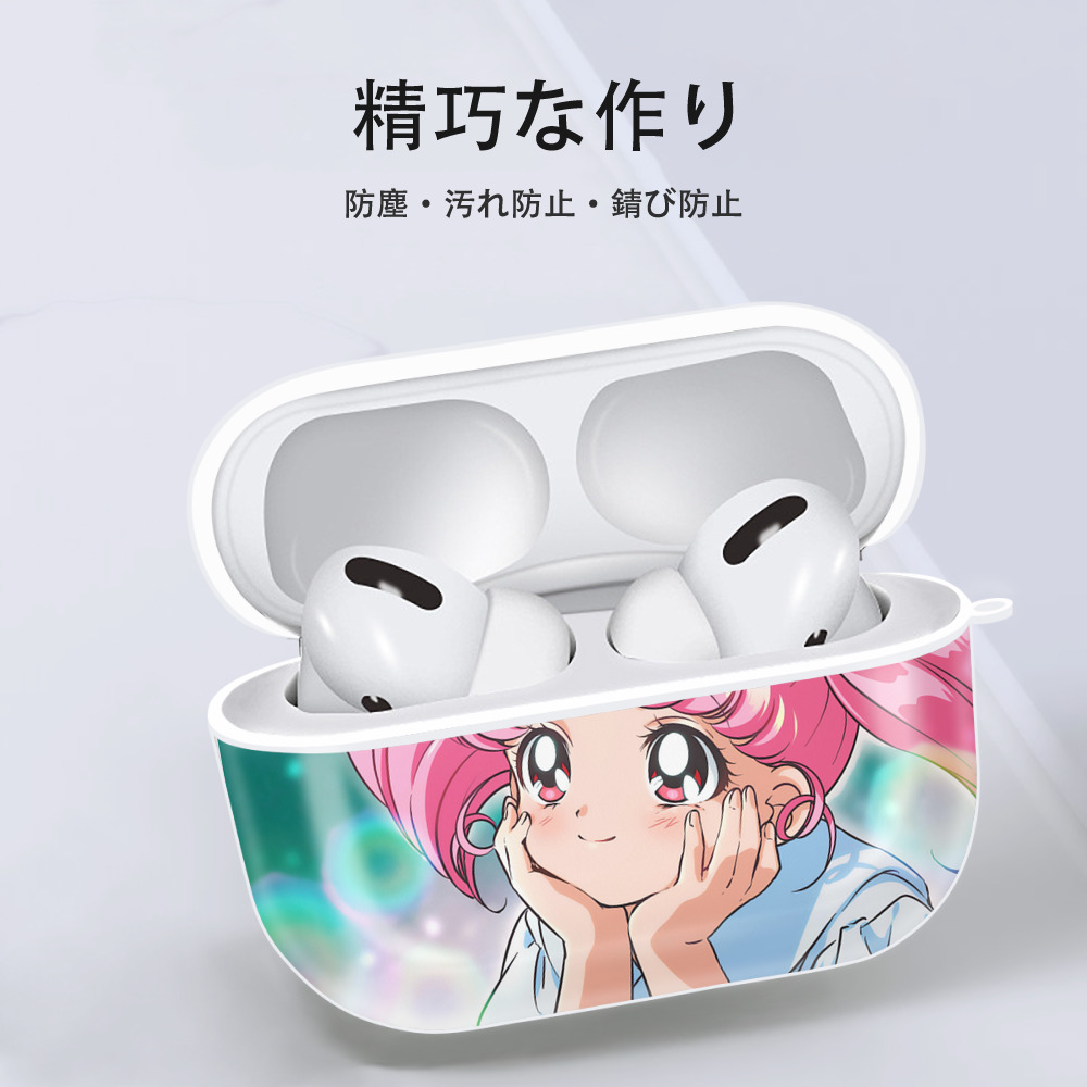 美少女戦士セーラームーン Sailor Moon 【AirPods Pro用】ハードシェル保護ケース 耐衝撃・防指紋・カラビナ付き商品仕様