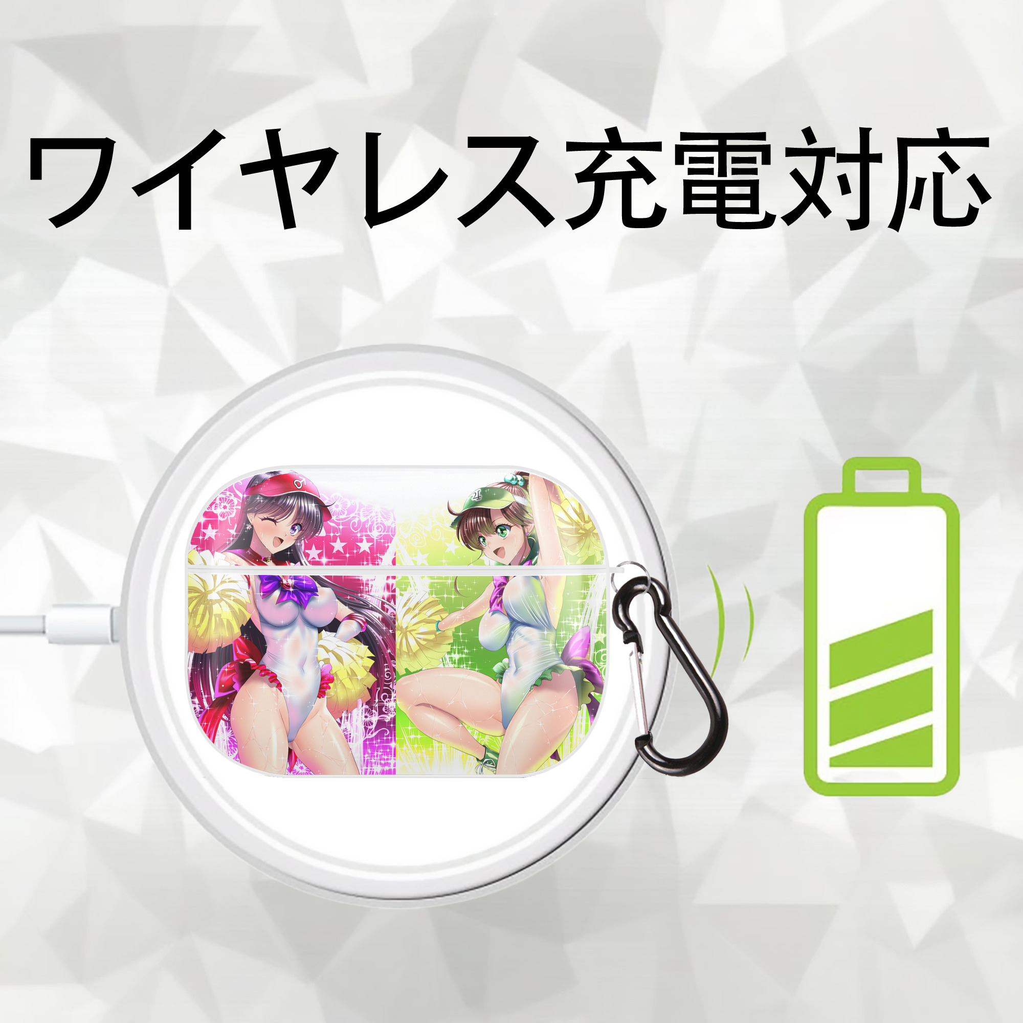 美少女戦士セーラームーン Sailor Moon 【AirPods Pro用】ハードシェル保護ケース 耐衝撃・防指紋・カラビナ付き商品仕様