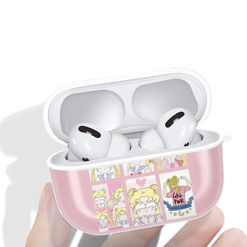美少女戦士セーラームーン Sailor Moon 【AirPods Pro用】ハードシェル保護ケース 耐衝撃・防指紋・カラビナ付き商品仕様
