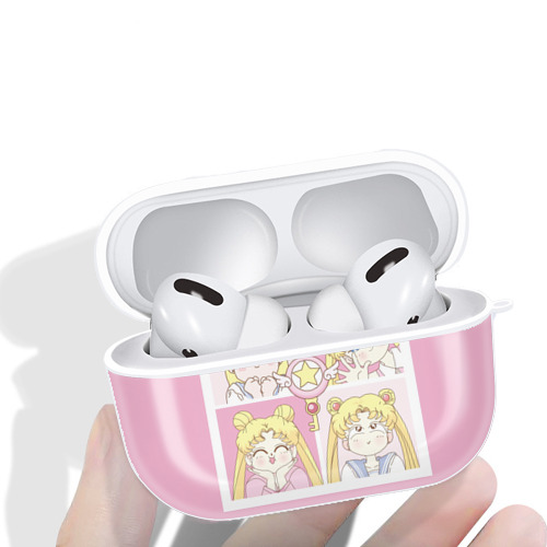 美少女戦士セーラームーン Sailor Moon 【AirPods Pro用】ハードシェル保護ケース 耐衝撃・防指紋・カラビナ付き商品仕様