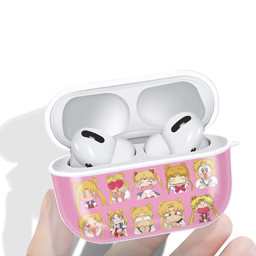 美少女戦士セーラームーン Sailor Moon 【AirPods Pro用】ハードシェル保護ケース 耐衝撃・防指紋・カラビナ付き商品仕様