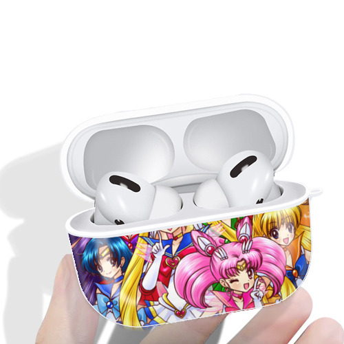 美少女戦士セーラームーン Sailor Moon 【AirPods Pro用】ハードシェル保護ケース 耐衝撃・防指紋・カラビナ付き商品仕様