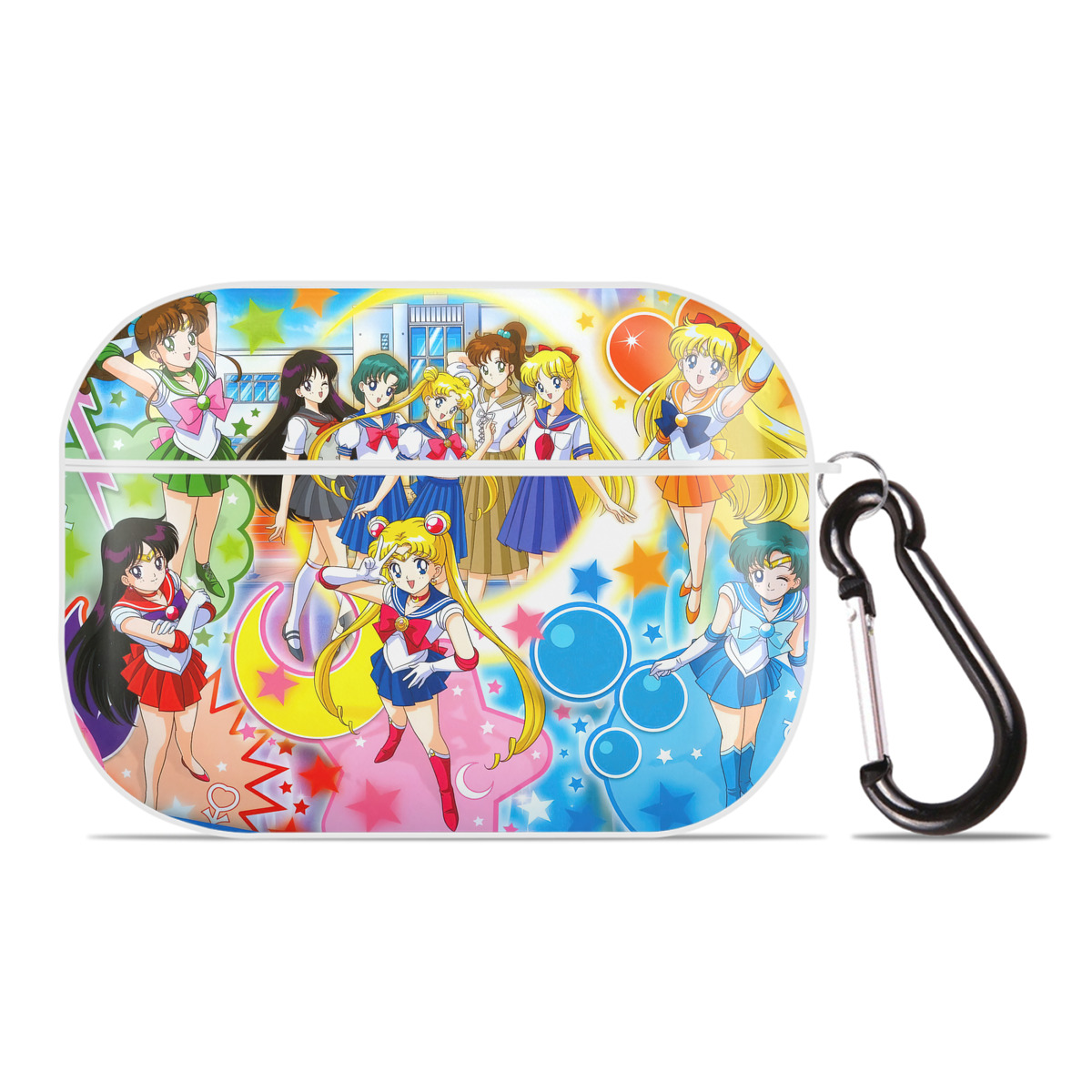 （画像用） 美少女戦士セーラームーン Sailor Moon 【AirPods Pro用】ハードシェル保護ケース 耐衝撃・防指紋・カラビナ付き商品仕様
