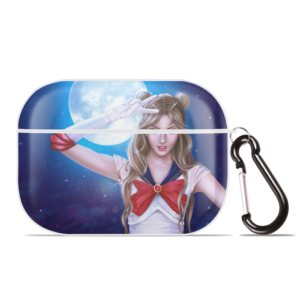 （画像用） 美少女戦士セーラームーン Sailor Moon 【AirPods Pro用】ハードシェル保護ケース 耐衝撃・防指紋・カラビナ付き商品仕様
