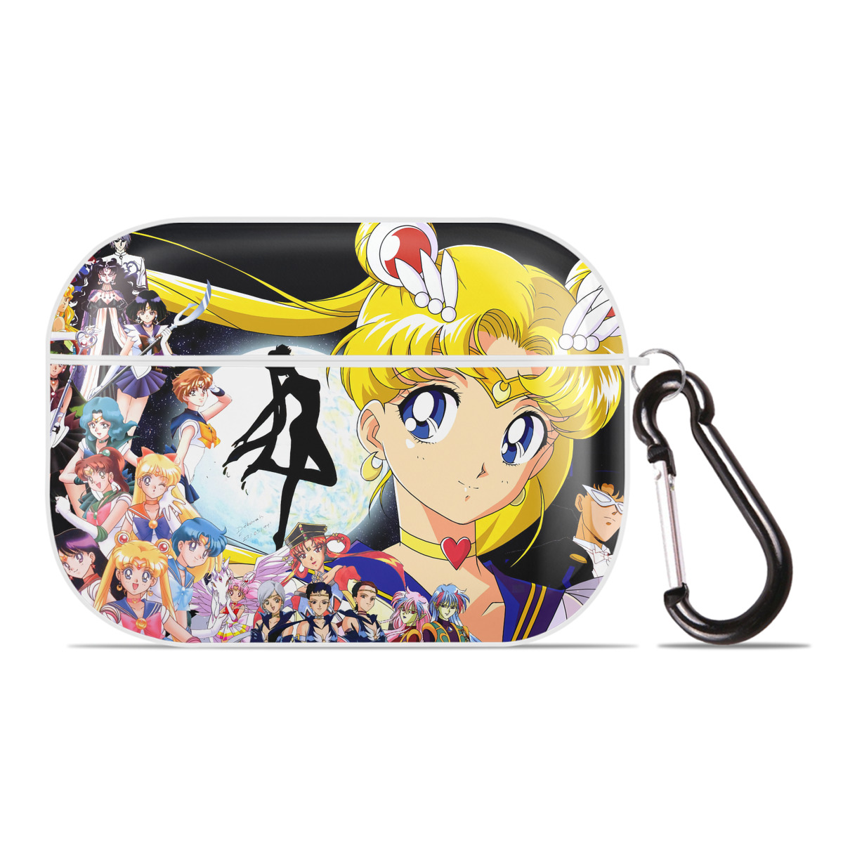 （画像用） 美少女戦士セーラームーン Sailor Moon 【AirPods Pro用】ハードシェル保護ケース 耐衝撃・防指紋・カラビナ付き商品仕様