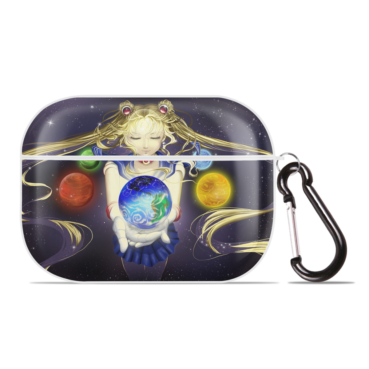 （画像用） 美少女戦士セーラームーン Sailor Moon 【AirPods Pro用】ハードシェル保護ケース 耐衝撃・防指紋・カラビナ付き商品仕様
