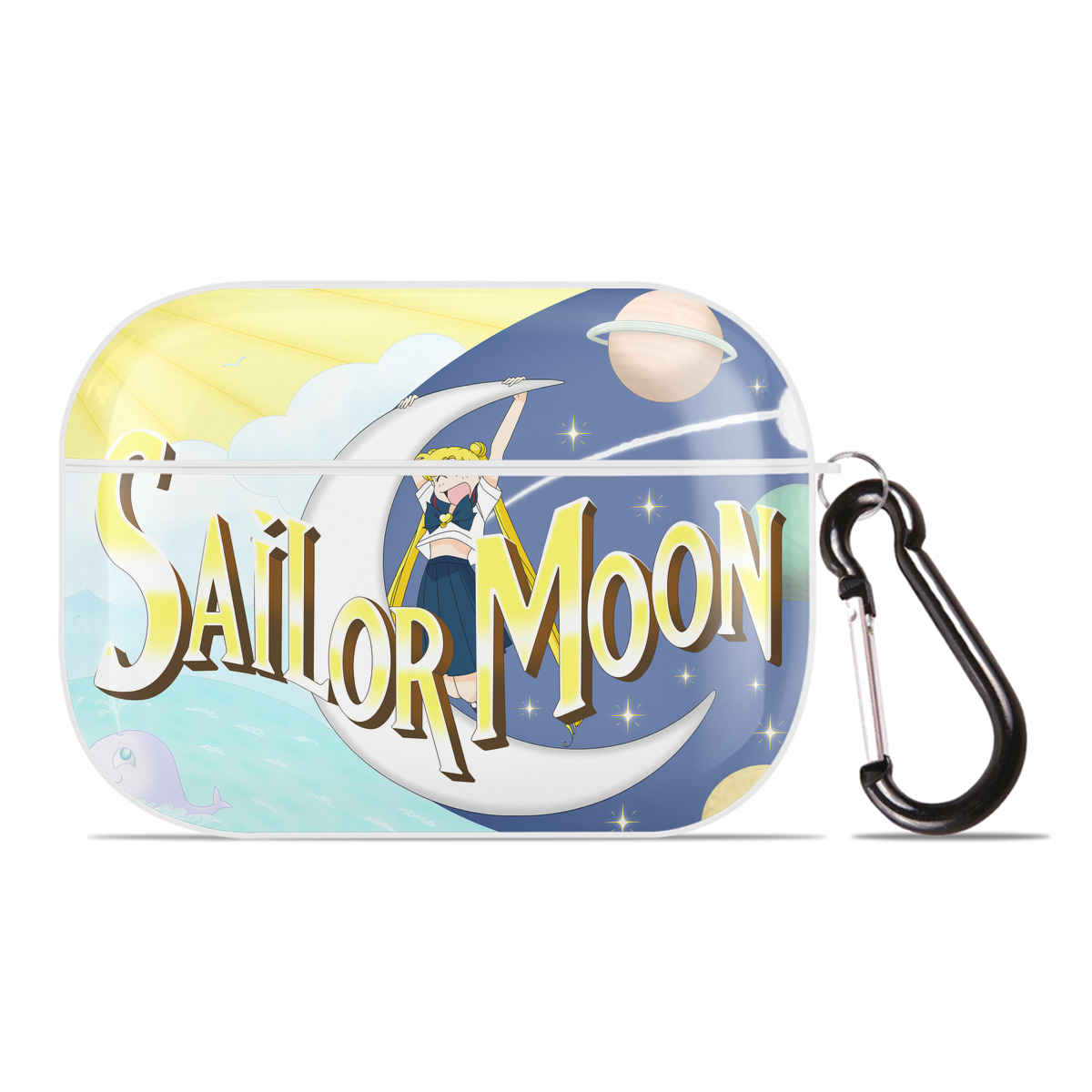 （画像用） 美少女戦士セーラームーン Sailor Moon 【AirPods Pro用】ハードシェル保護ケース 耐衝撃・防指紋・カラビナ付き商品仕様