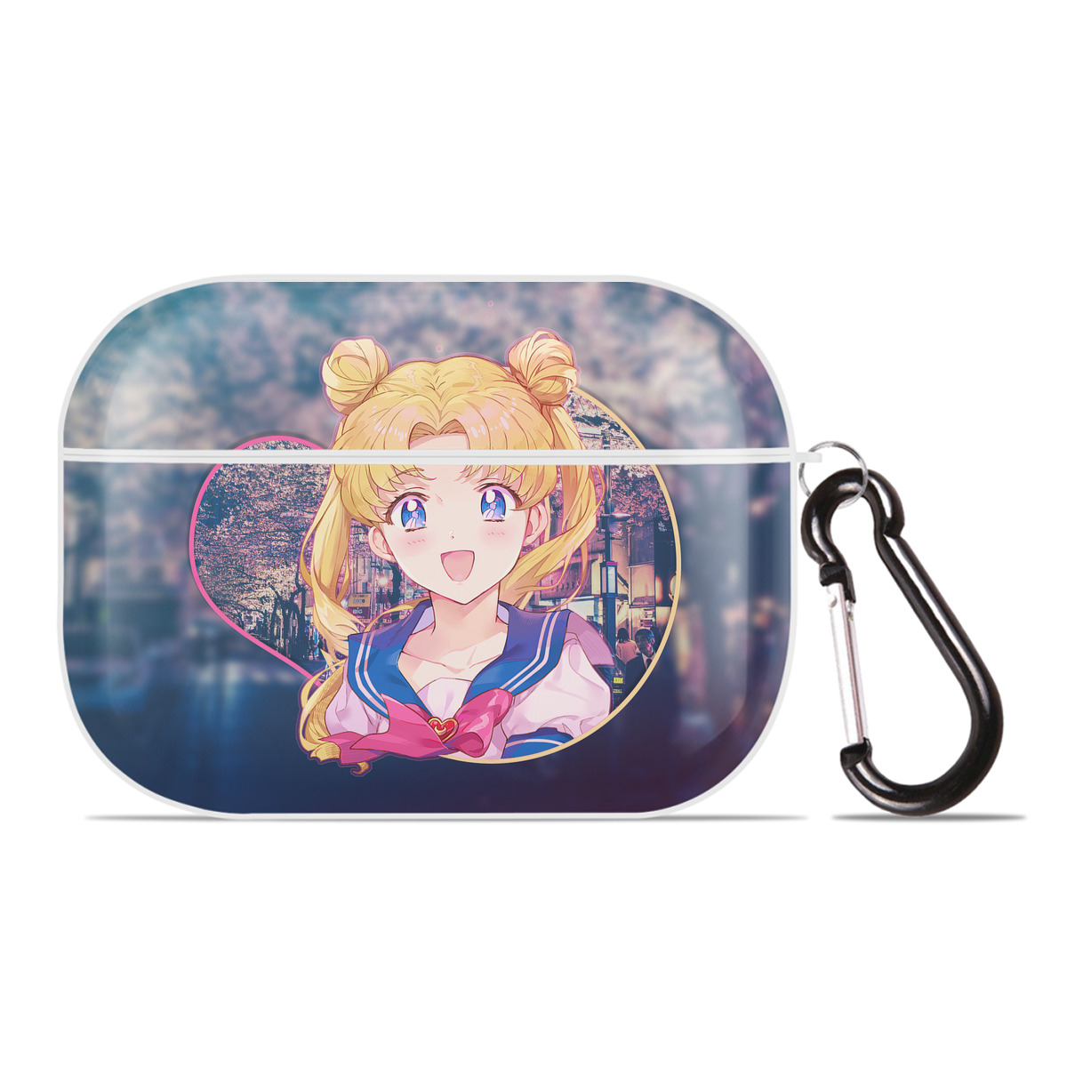（画像用） 美少女戦士セーラームーン Sailor Moon 【AirPods Pro用】ハードシェル保護ケース 耐衝撃・防指紋・カラビナ付き商品仕様