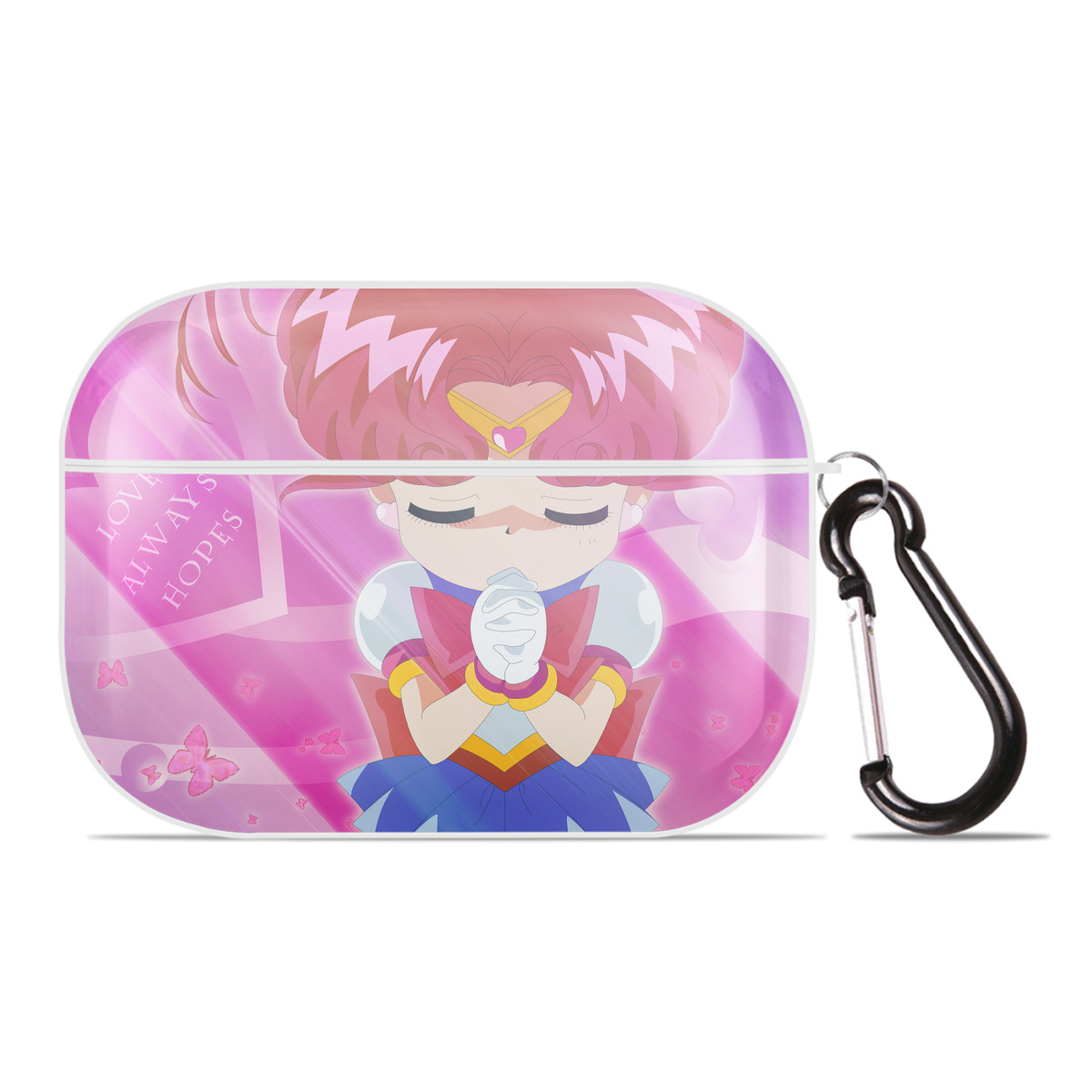 （画像用） 美少女戦士セーラームーン Sailor Moon 【AirPods Pro用】ハードシェル保護ケース 耐衝撃・防指紋・カラビナ付き商品仕様