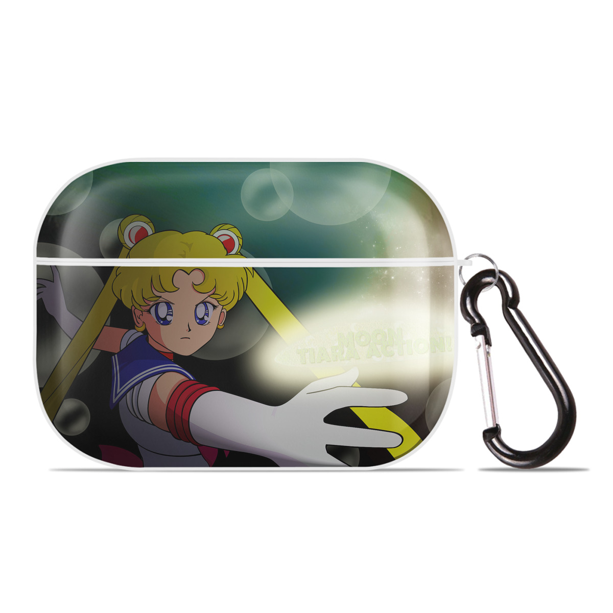 （画像用） 美少女戦士セーラームーン Sailor Moon 【AirPods Pro用】ハードシェル保護ケース 耐衝撃・防指紋・カラビナ付き商品仕様