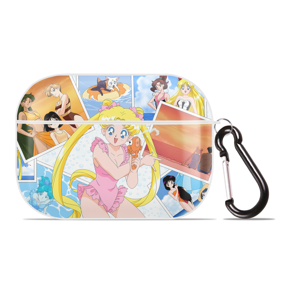 （画像用） 美少女戦士セーラームーン Sailor Moon 【AirPods Pro用】ハードシェル保護ケース 耐衝撃・防指紋・カラビナ付き商品仕様