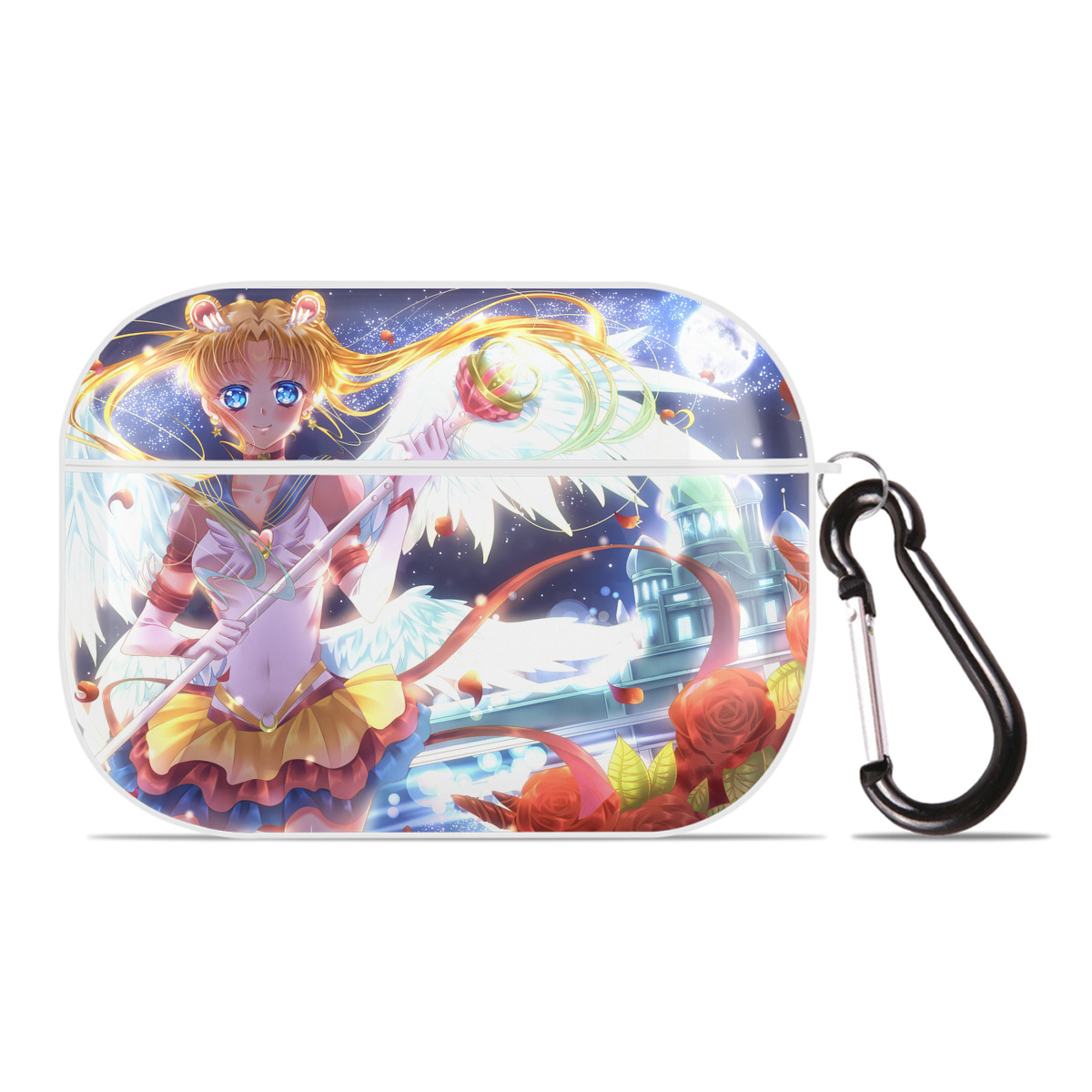 （画像用） 美少女戦士セーラームーン Sailor Moon 【AirPods Pro用】ハードシェル保護ケース 耐衝撃・防指紋・カラビナ付き商品仕様