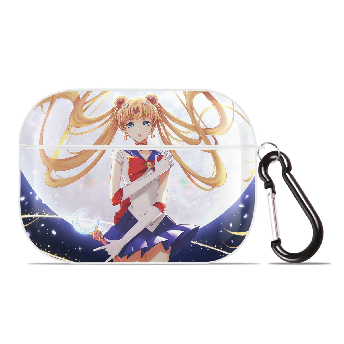 （画像用） 美少女戦士セーラームーン Sailor Moon 【AirPods Pro用】ハードシェル保護ケース 耐衝撃・防指紋・カラビナ付き商品仕様