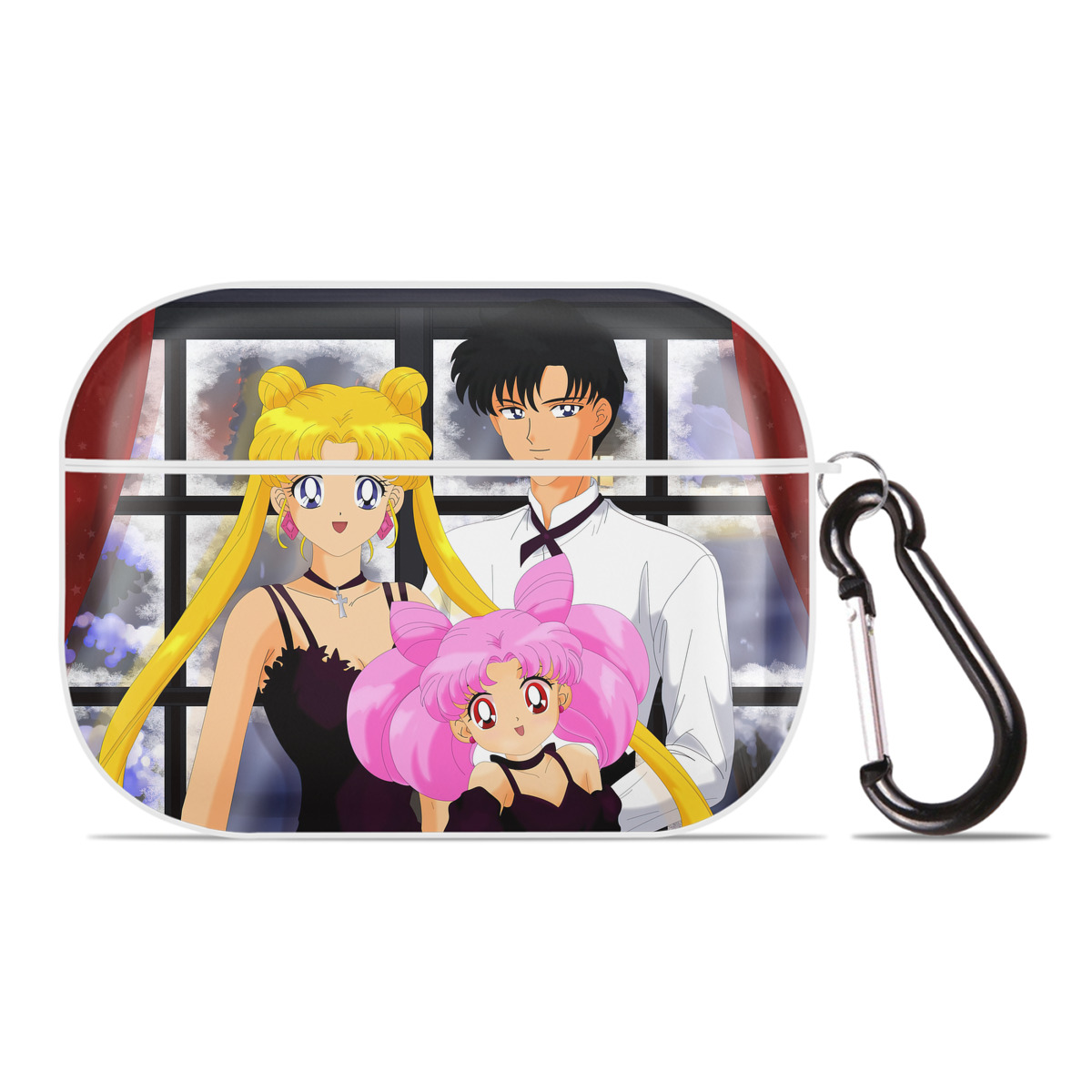 （画像用） 美少女戦士セーラームーン Sailor Moon 【AirPods Pro用】ハードシェル保護ケース 耐衝撃・防指紋・カラビナ付き商品仕様