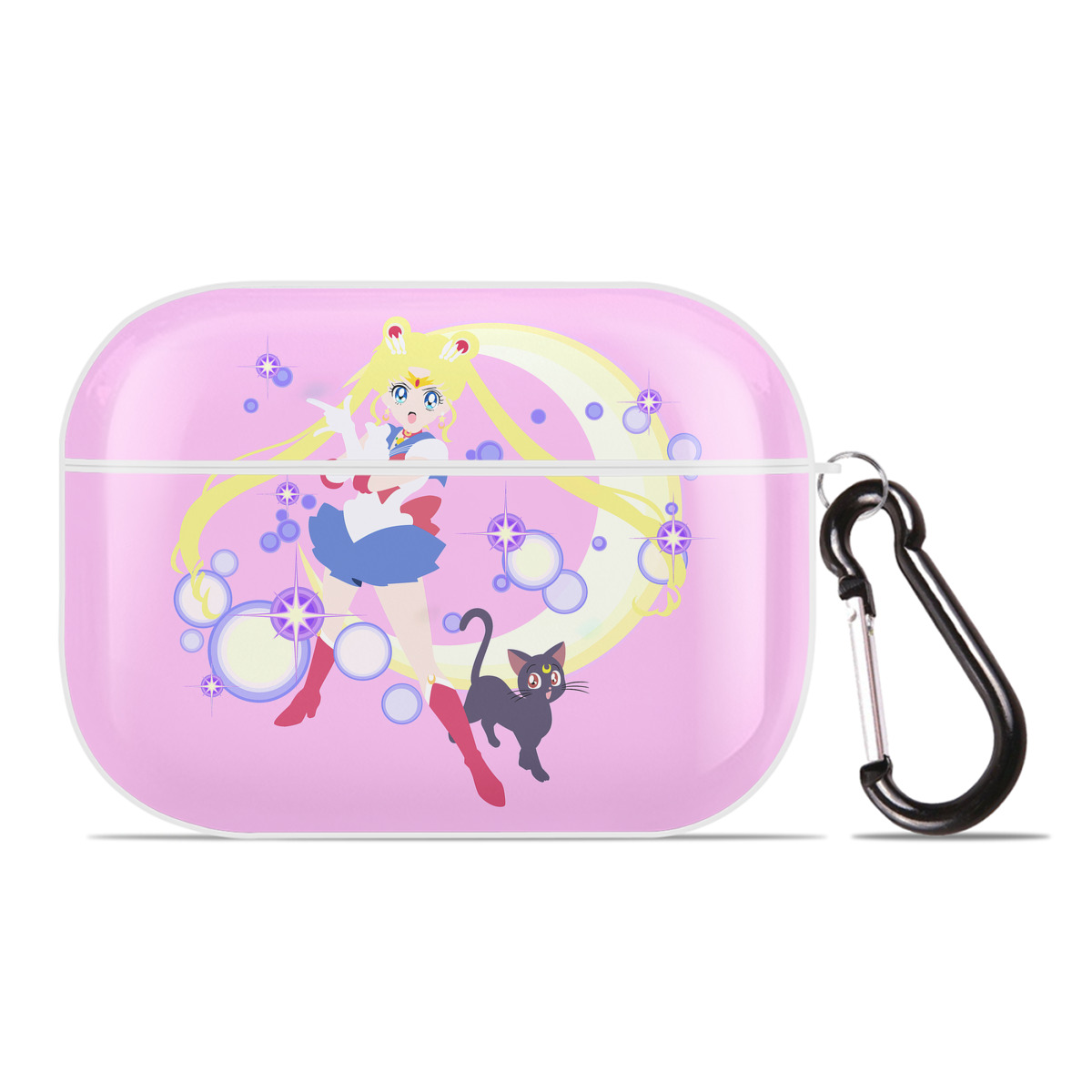 （画像用） 美少女戦士セーラームーン Sailor Moon 【AirPods Pro用】ハードシェル保護ケース 耐衝撃・防指紋・カラビナ付き商品仕様
