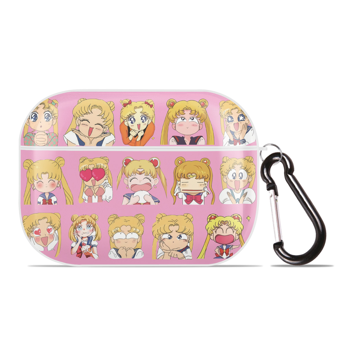 （画像用） 美少女戦士セーラームーン Sailor Moon 【AirPods Pro用】ハードシェル保護ケース 耐衝撃・防指紋・カラビナ付き商品仕様