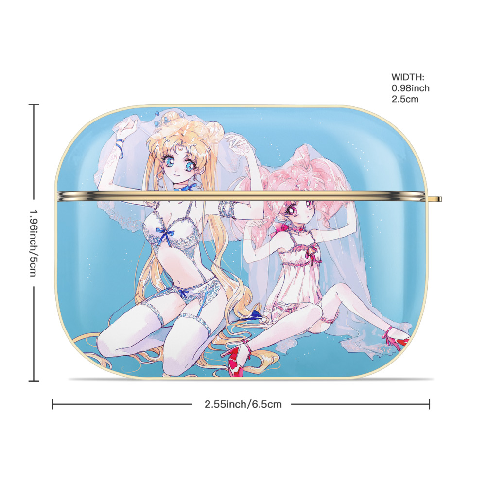 美少女戦士セーラームーン Sailor Moon 【AirPods Pro用】ハードシェル保護ケース｜耐衝撃・防指紋・カラビナ付き商品仕様