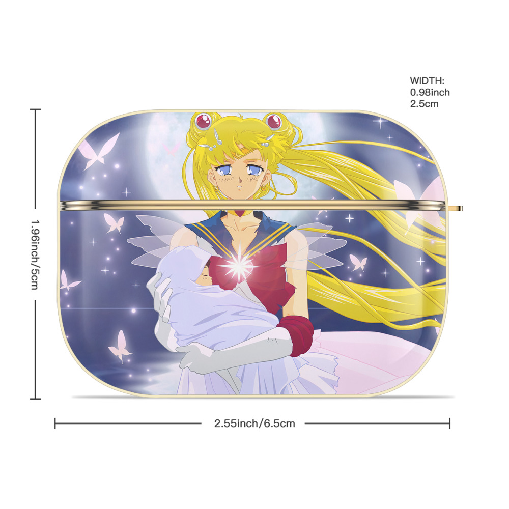 美少女戦士セーラームーン Sailor Moon 【AirPods Pro用】ハードシェル保護ケース｜耐衝撃・防指紋・カラビナ付き商品仕様