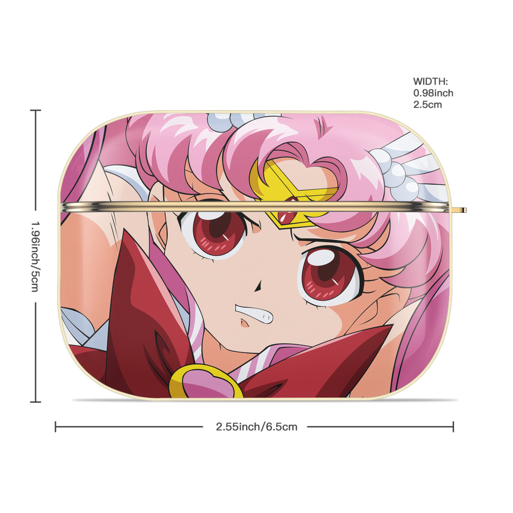 美少女戦士セーラームーン Sailor Moon 【AirPods Pro用】ハードシェル保護ケース｜耐衝撃・防指紋・カラビナ付き商品仕様