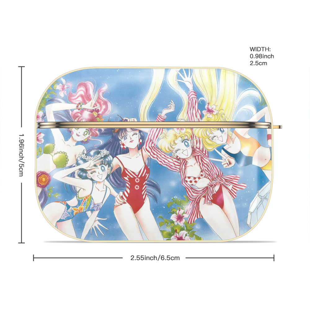 美少女戦士セーラームーン Sailor Moon 【AirPods Pro用】ハードシェル保護ケース｜耐衝撃・防指紋・カラビナ付き商品仕様