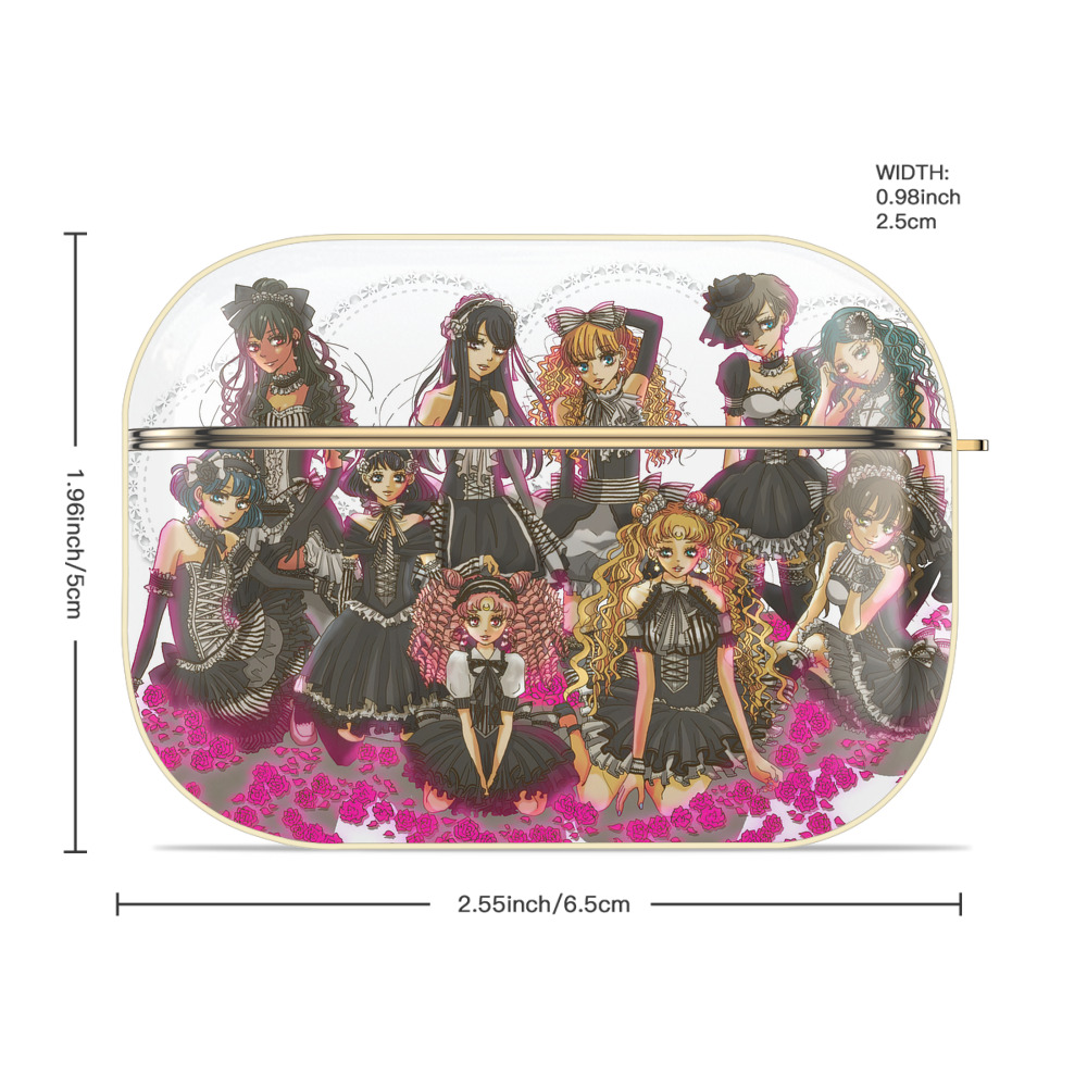 美少女戦士セーラームーン Sailor Moon 【AirPods Pro用】ハードシェル保護ケース｜耐衝撃・防指紋・カラビナ付き商品仕様