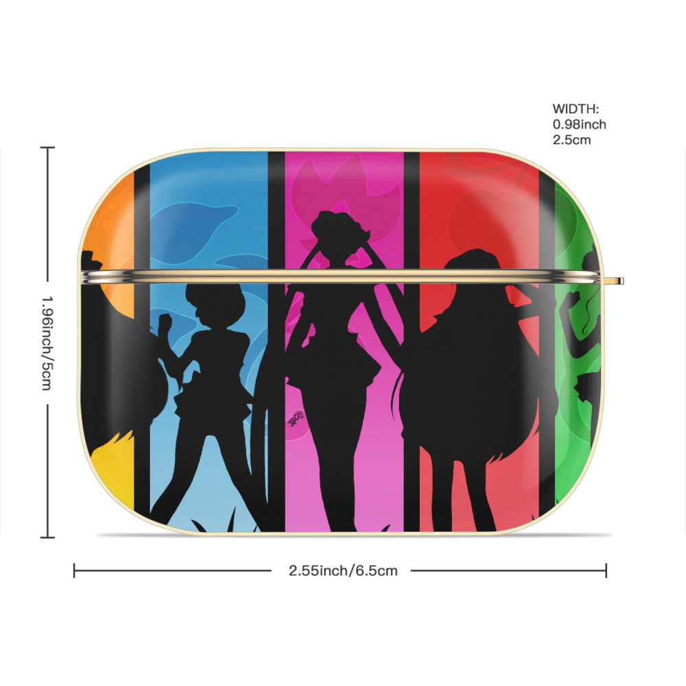 美少女戦士セーラームーン Sailor Moon 【AirPods Pro用】ハードシェル保護ケース｜耐衝撃・防指紋・カラビナ付き商品仕様