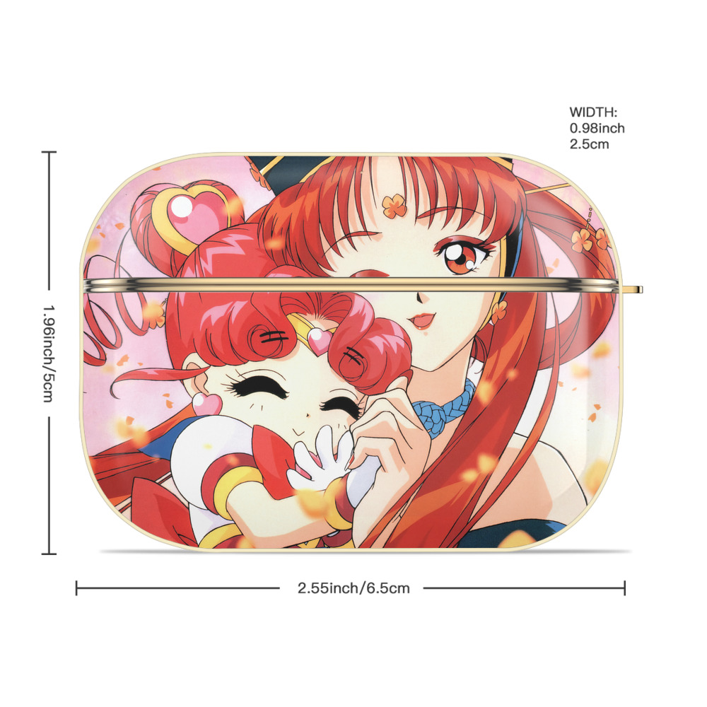 美少女戦士セーラームーン Sailor Moon 【AirPods Pro用】ハードシェル保護ケース｜耐衝撃・防指紋・カラビナ付き商品仕様