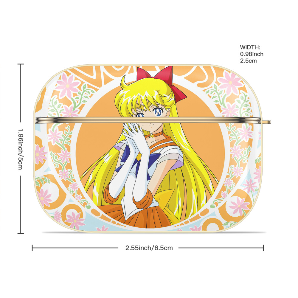 美少女戦士セーラームーン Sailor Moon 【AirPods Pro用】ハードシェル保護ケース｜耐衝撃・防指紋・カラビナ付き商品仕様
