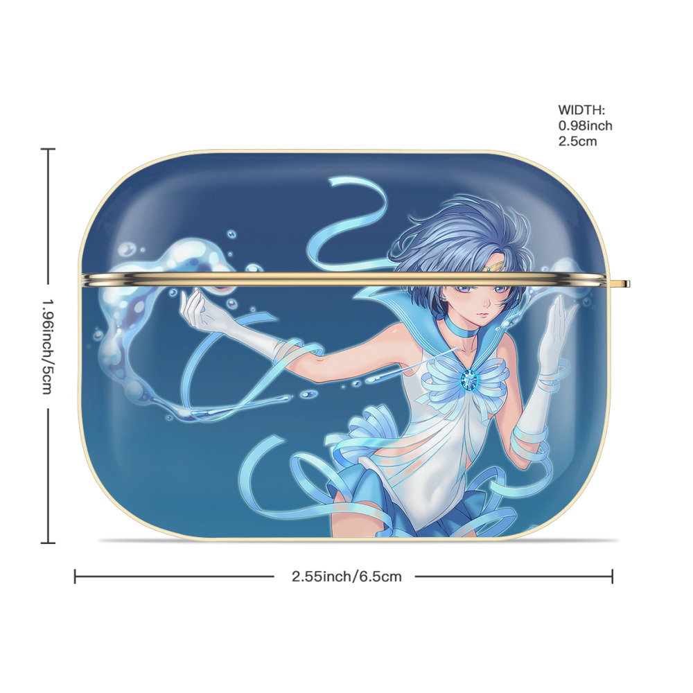 美少女戦士セーラームーン Sailor Moon 【AirPods Pro用】ハードシェル保護ケース｜耐衝撃・防指紋・カラビナ付き商品仕様