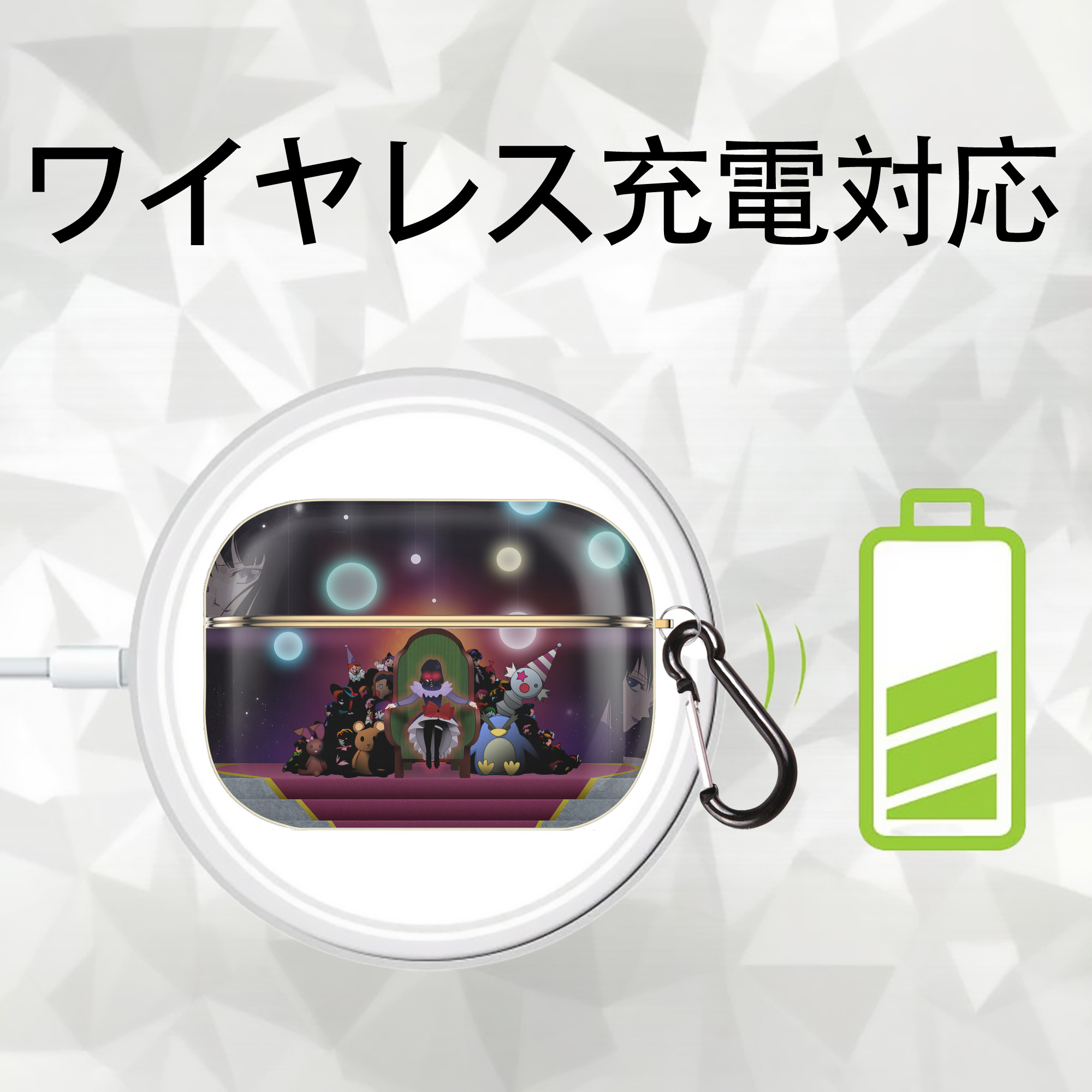 美少女戦士セーラームーン Sailor Moon 【AirPods Pro用】ハードシェル保護ケース｜耐衝撃・防指紋・カラビナ付き商品仕様