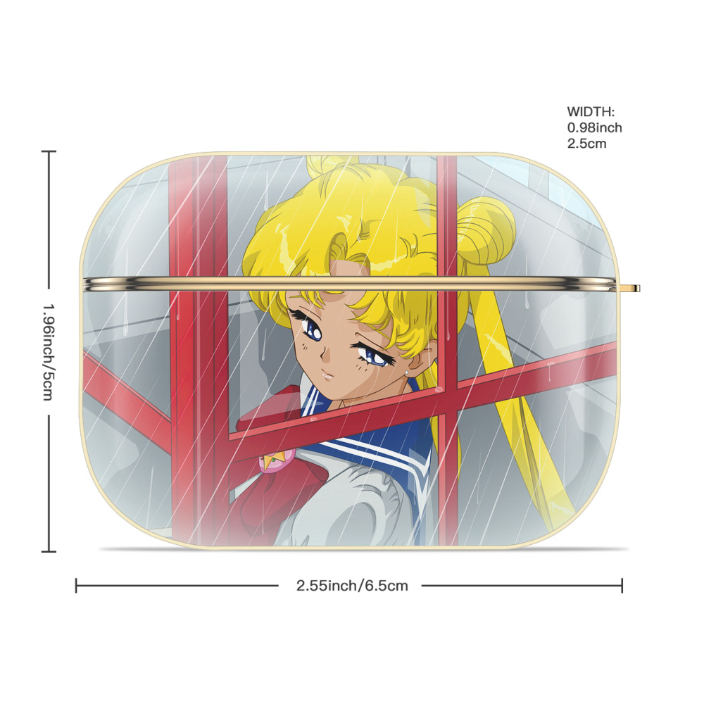 美少女戦士セーラームーン Sailor Moon 【AirPods Pro用】ハードシェル保護ケース｜耐衝撃・防指紋・カラビナ付き商品仕様